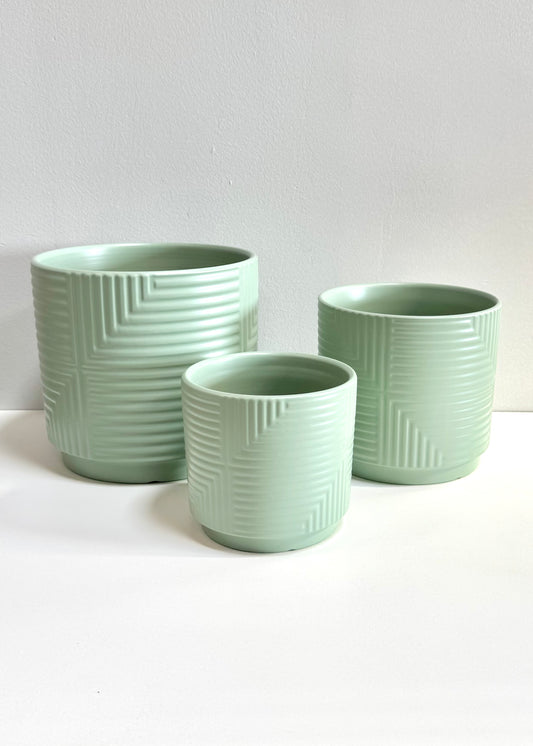 Macetero Trama verde